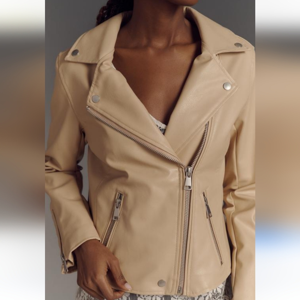 Anthropology  faux leather moto Jacket SOLD OUT ONLINE.Great Fall/sping